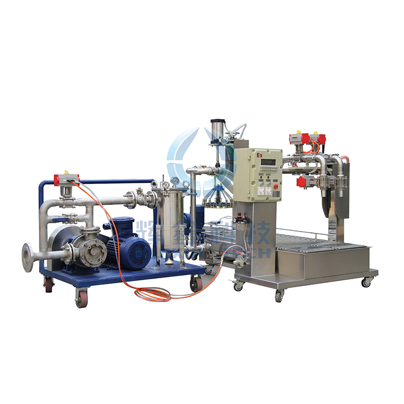 DCS30AYFBII Double Heads Filling Capping Machine with Filter Pump Cart-A013